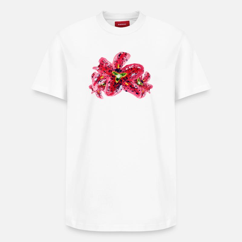 Lis - T-shirt unisexe décontracté en coton Supima – de SPREAD - blanc