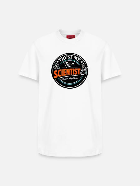 Ich bin Wissenschaftler - Relaxed Unisex Supima Cotton T-Shirt – von SPREAD - Weiß