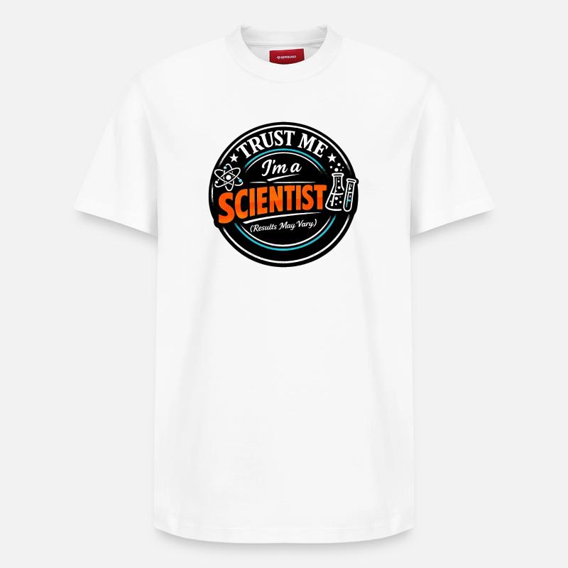 Je suis scientifique - T-shirt unisexe décontracté en coton Supima – de SPREAD - blanc