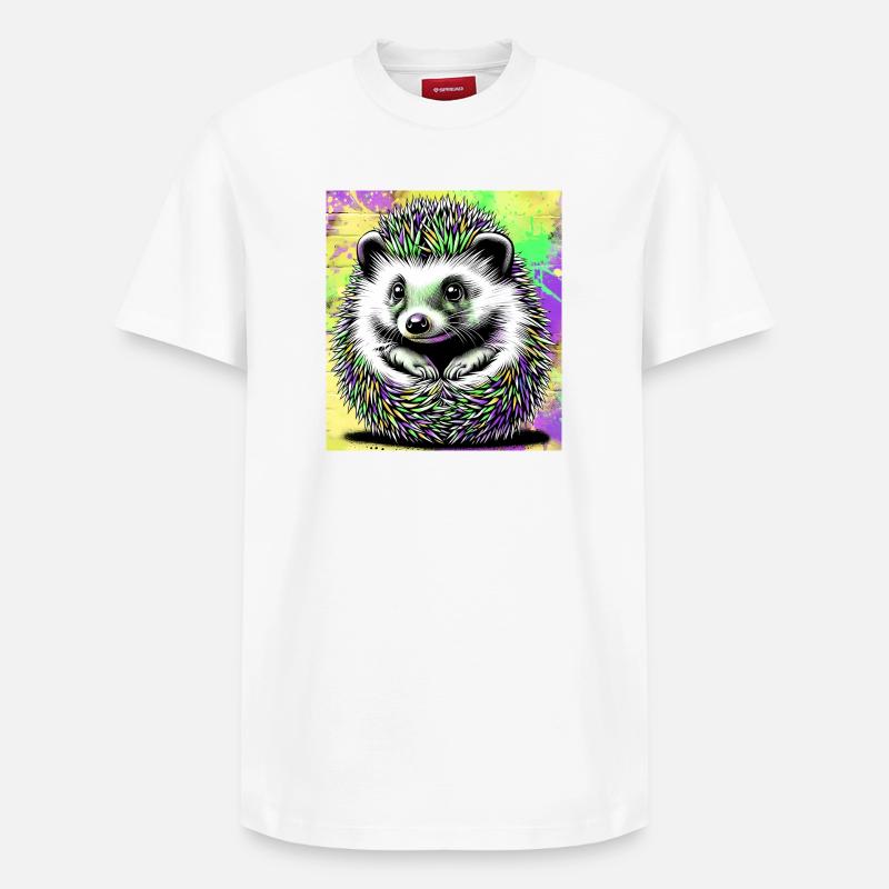 hérisson - T-shirt unisexe décontracté en coton Supima – de SPREAD - blanc