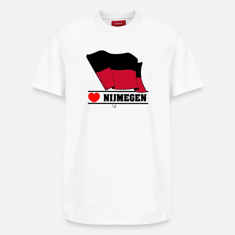 J’adore Nimègue - T-shirt unisexe décontracté en coton Supima – de SPREAD - blanc