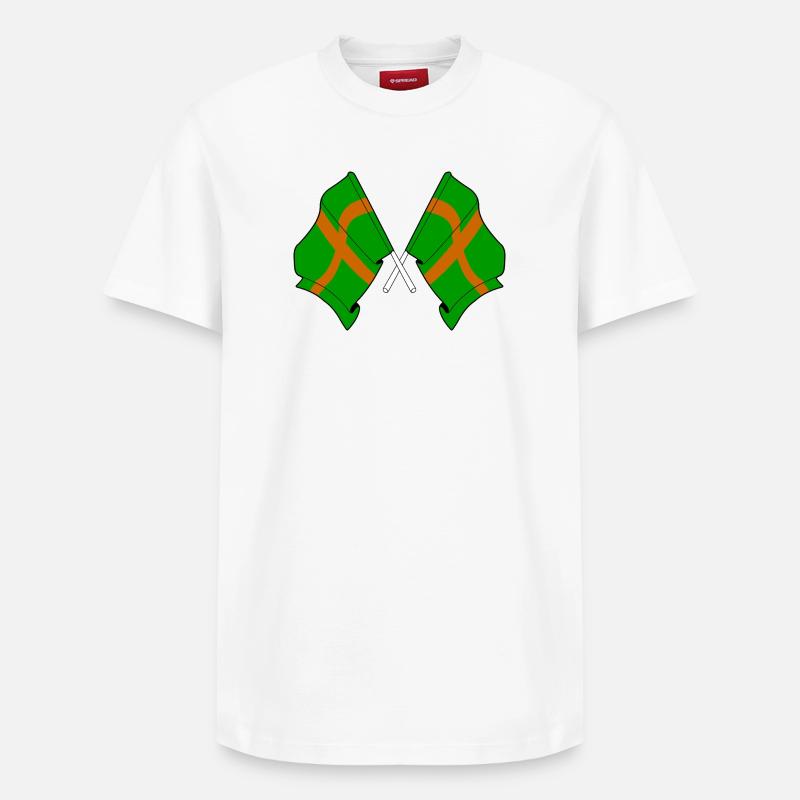 Drapeaux de marche de Nimègue - T-shirt unisexe décontracté en coton Supima – de SPREAD - blanc