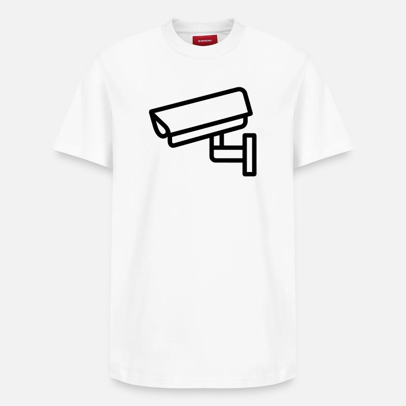 caméra - T-shirt unisexe décontracté en coton Supima – de SPREAD - blanc