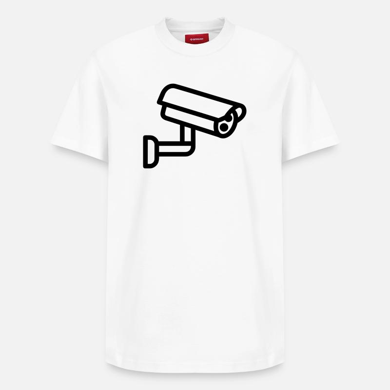 caméra - T-shirt unisexe décontracté en coton Supima – de SPREAD - blanc