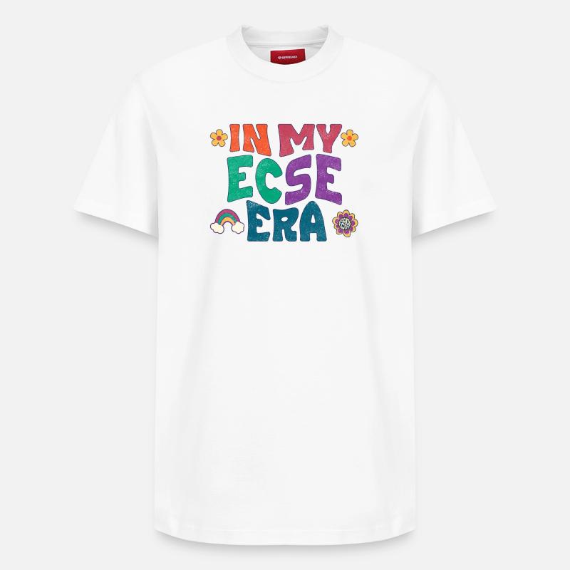 À mon époque ECSE - T-shirt unisexe décontracté en coton Supima – de SPREAD - blanc