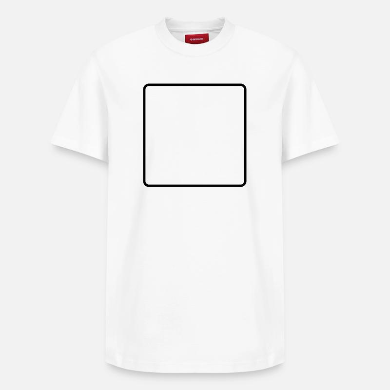 Frame Empty - Relaxed Unisex Supima Cotton T-Shirt – by SPREAD - white