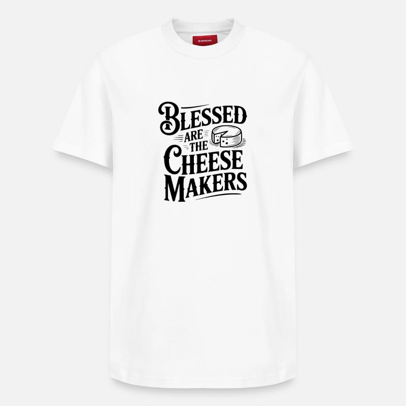 Fromagers - T-shirt unisexe décontracté en coton Supima – de SPREAD - blanc