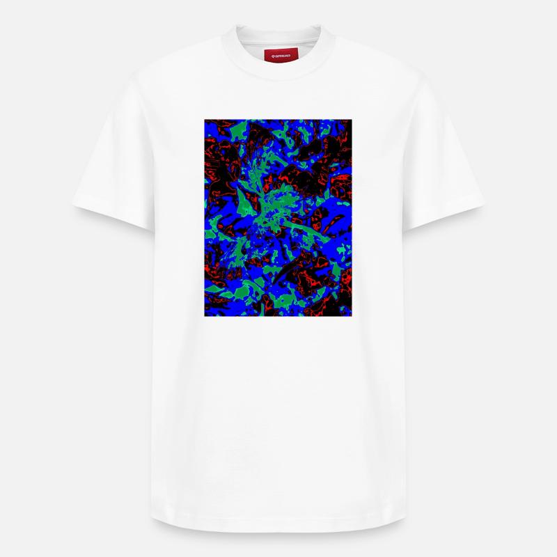 Nébuleuse de la Fleur de Néon - T-shirt unisexe décontracté en coton Supima – de SPREAD - blanc