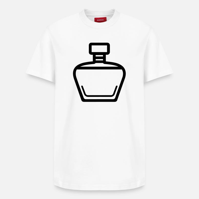flacon de parfum - T-shirt unisexe décontracté en coton Supima – de SPREAD - blanc