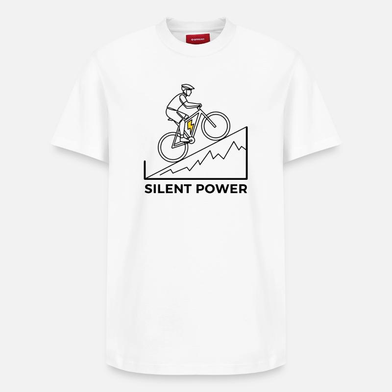 Montée éclair - T-shirt unisexe décontracté en coton Supima – de SPREAD - blanc