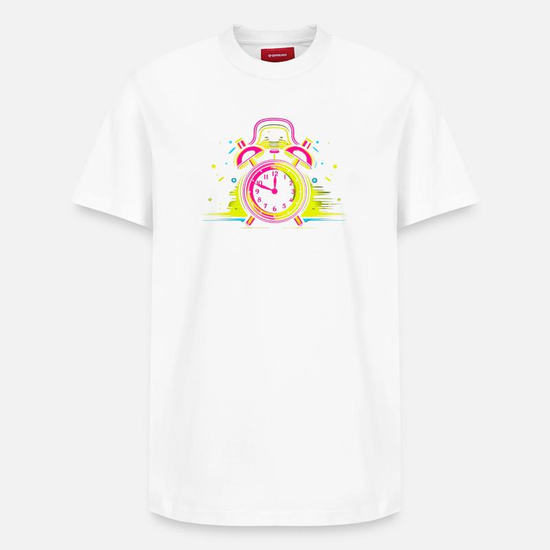 Synthwave de réveil - T-shirt unisexe décontracté en coton Supima – de SPREAD - blanc