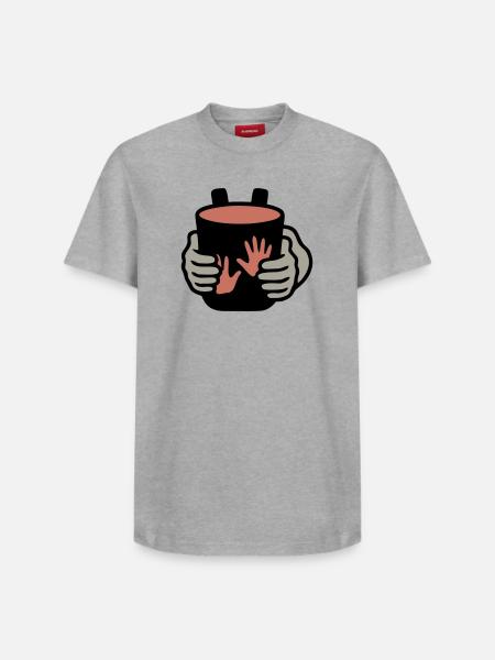 Chalkbag Klettern Bouldern Kletterhalle - Relaxed Unisex Supima Cotton T-Shirt – von SPREAD - Weiß