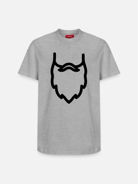 beard - Relaxed Unisex Supima Cotton T-Shirt – by SPREAD - white