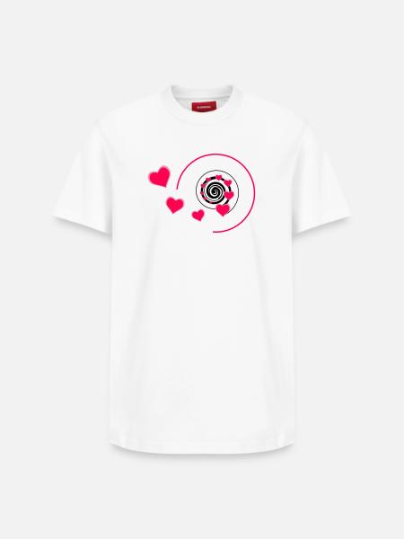 Love - Relaxed Unisex Supima Cotton T-Shirt – von SPREAD - Weiß
