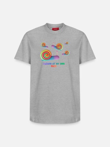 I learn at my own pace - Relaxed Unisex Supima Cotton T-Shirt – by SPREAD - white