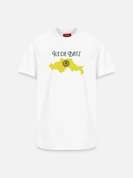 Ile de Batz - T-shirt unisexe décontracté en coton Supima – de SPREAD - blanc