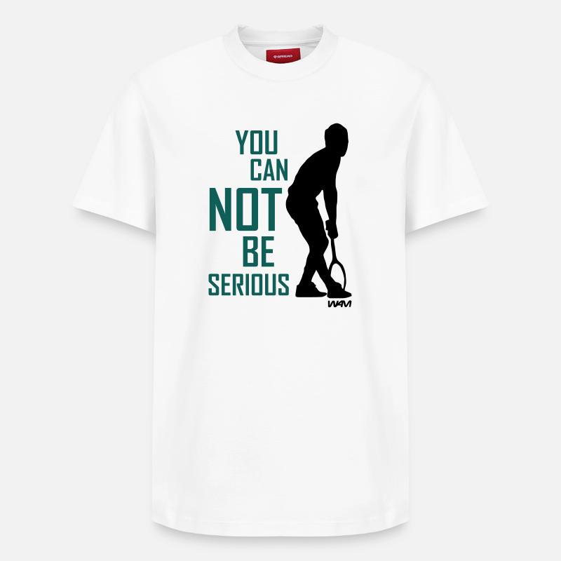 You cant be serious McEnroe - T-shirt unisexe décontracté en coton Supima – de SPREAD - blanc