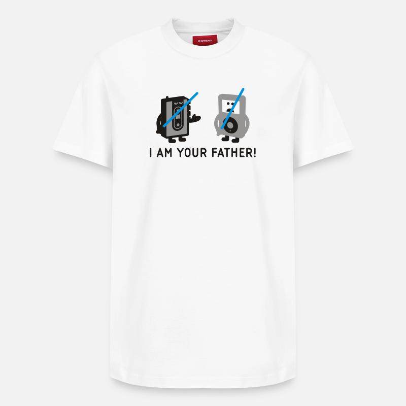 darth vader vs pod - T-shirt unisexe décontracté en coton Supima – de SPREAD - blanc