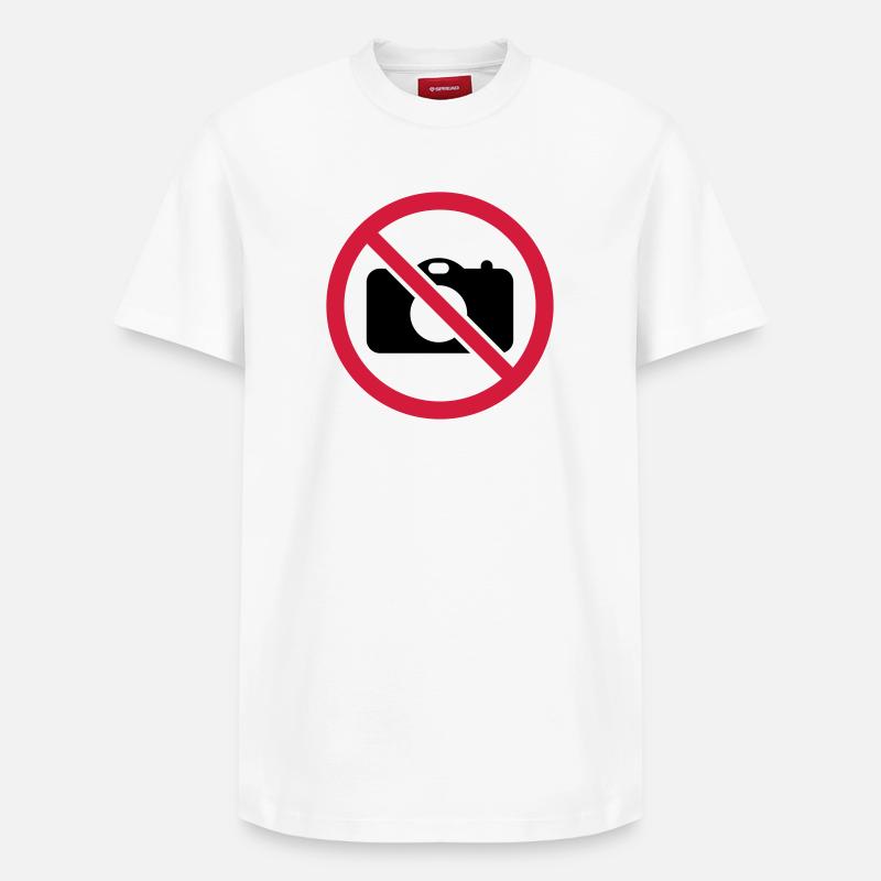 Pas de photos! - T-shirt unisexe décontracté en coton Supima – de SPREAD - blanc