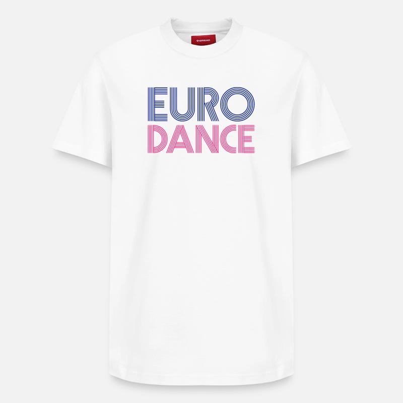 EURODANSE - T-shirt unisexe décontracté en coton Supima – de SPREAD - blanc