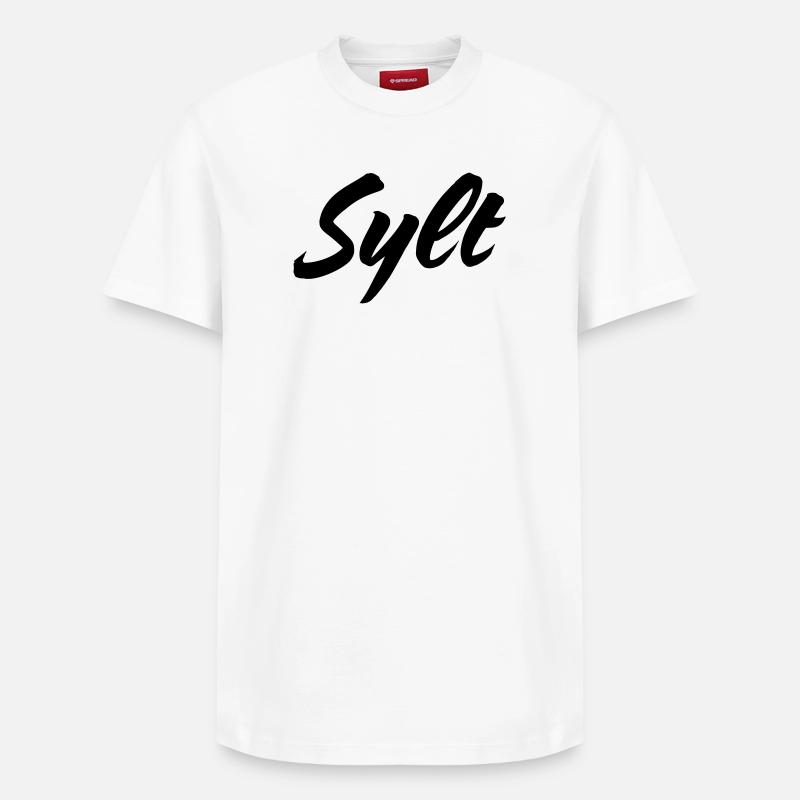 Sylt - Relaxed Unisex Supima Cotton T-Shirt – von SPREAD - Weiß