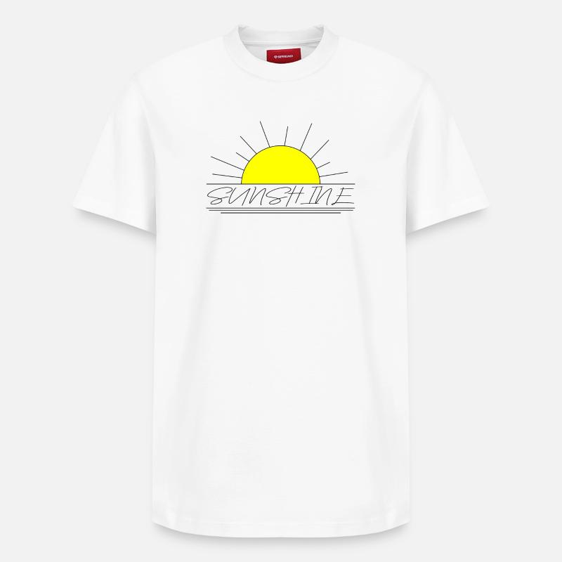 Soleil - T-shirt unisexe décontracté en coton Supima – de SPREAD - blanc