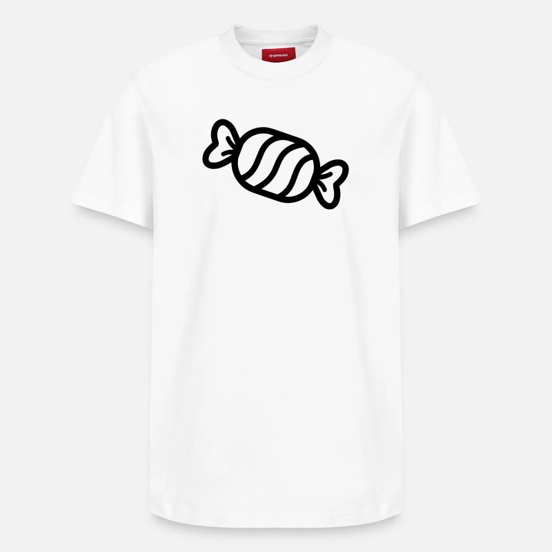 Bonbon - T-shirt unisexe décontracté en coton Supima – de SPREAD - blanc