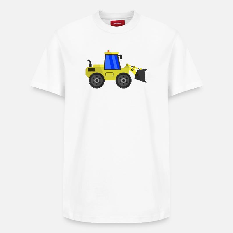 Bagger - Relaxed Unisex Supima Cotton T-Shirt – von SPREAD - Weiß