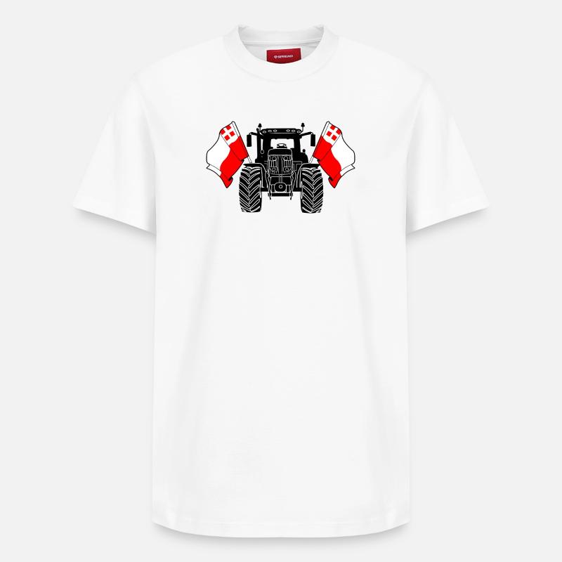 Utrecht_Tractor_Pride - Relaxed Unisex Supima Cotton T-Shirt – by SPREAD - white