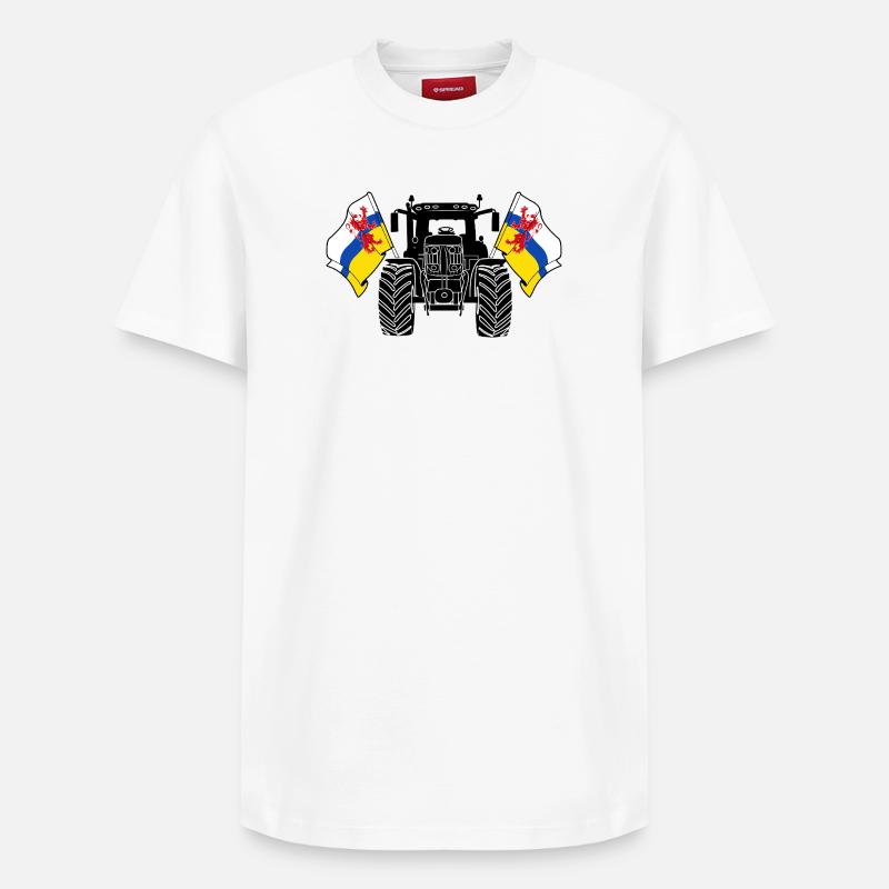 Limburg_Tractor_Pride - T-shirt unisexe décontracté en coton Supima – de SPREAD - blanc