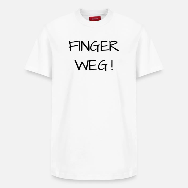 Restez à l'écart! - T-shirt unisexe décontracté en coton Supima – de SPREAD - blanc