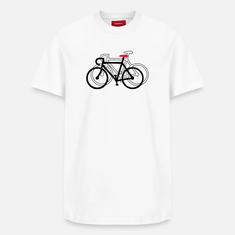 rad - Relaxed Unisex Supima Cotton T-Shirt – von SPREAD - Weiß