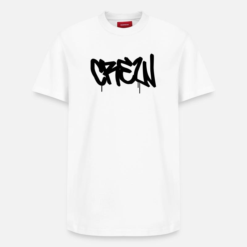 CREW - T-shirt unisexe décontracté en coton Supima – de SPREAD - blanc