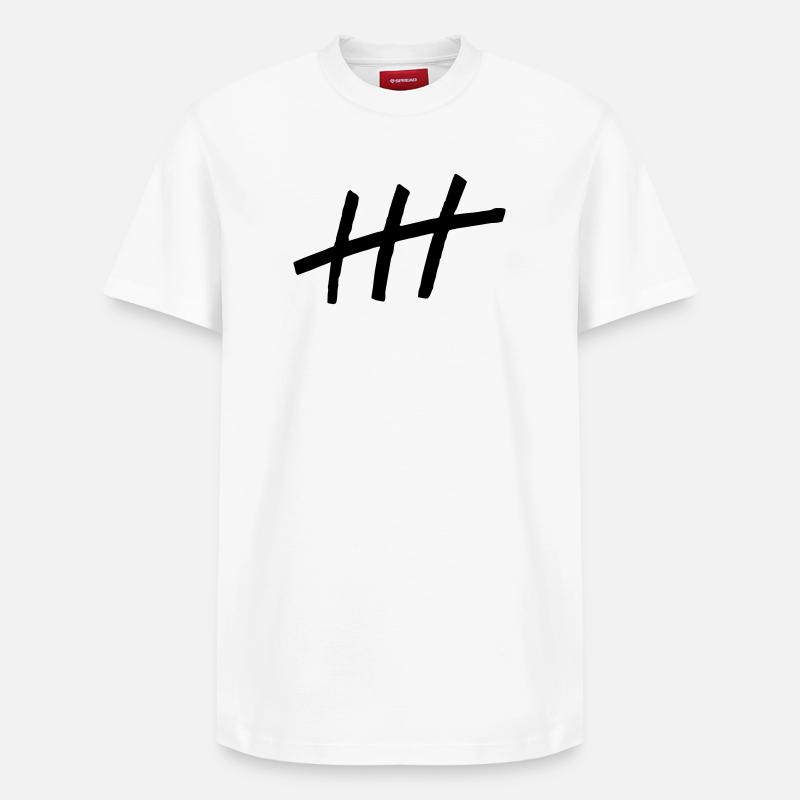 Dessin Hambourg - T-shirt unisexe décontracté en coton Supima – de SPREAD - blanc