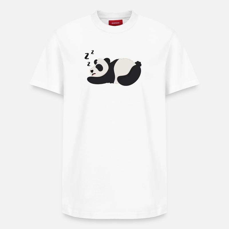 Panda Pandabär - Relaxed Unisex Supima Cotton T-Shirt – von SPREAD - Weiß