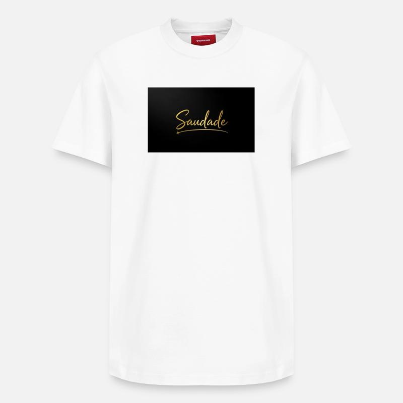 Saudade - T-shirt unisexe décontracté en coton Supima – de SPREAD - blanc