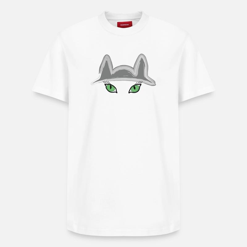 Katzi - T-shirt unisexe décontracté en coton Supima – de SPREAD - blanc