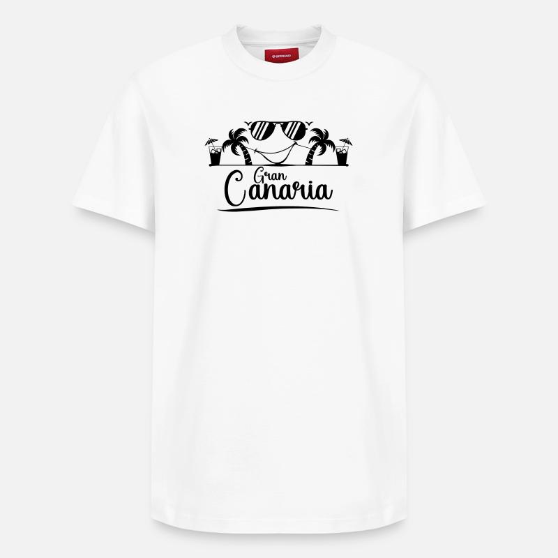 Gran Canaria - Relaxed Unisex Supima Cotton T-Shirt – von SPREAD - Weiß