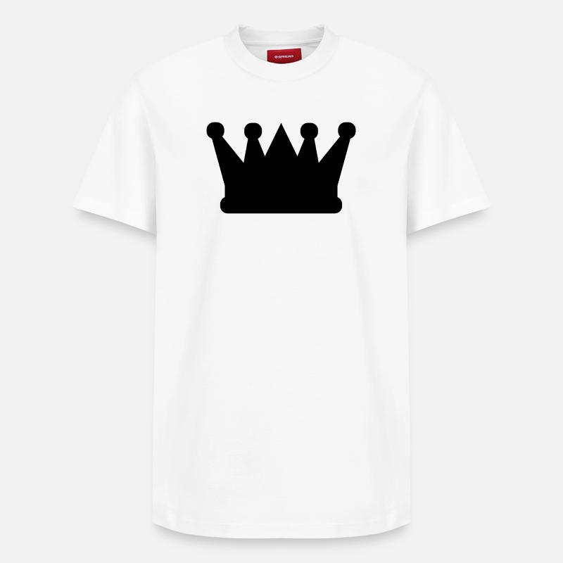 Couronne - T-shirt unisexe décontracté en coton Supima – de SPREAD - blanc
