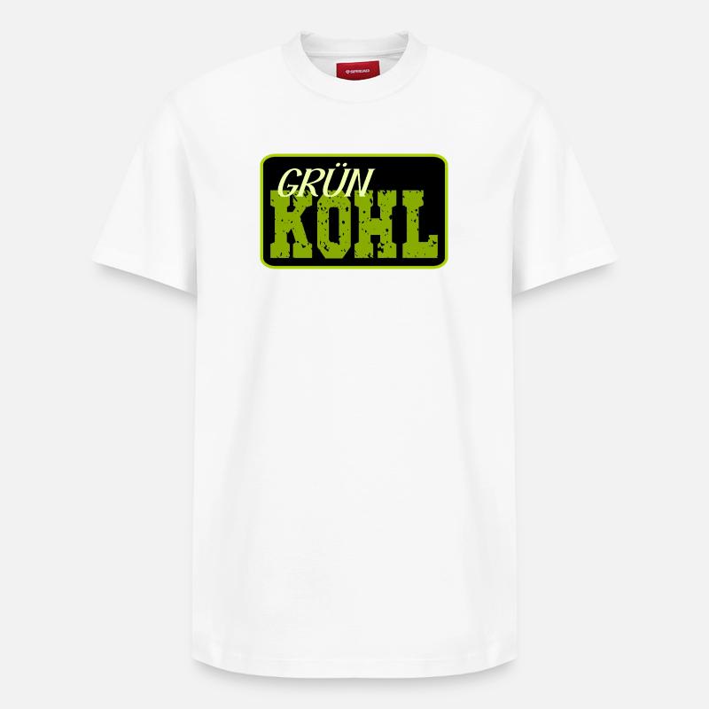 Kale Cabbage - Relaxed Unisex Supima Cotton T-Shirt – by SPREAD - white
