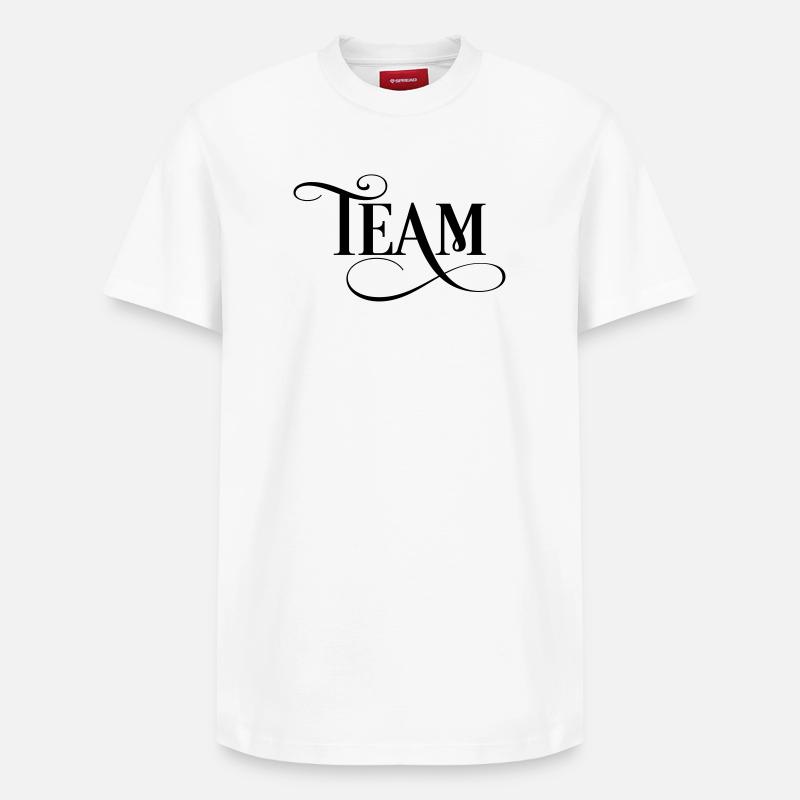 équipe - T-shirt unisexe décontracté en coton Supima – de SPREAD - blanc