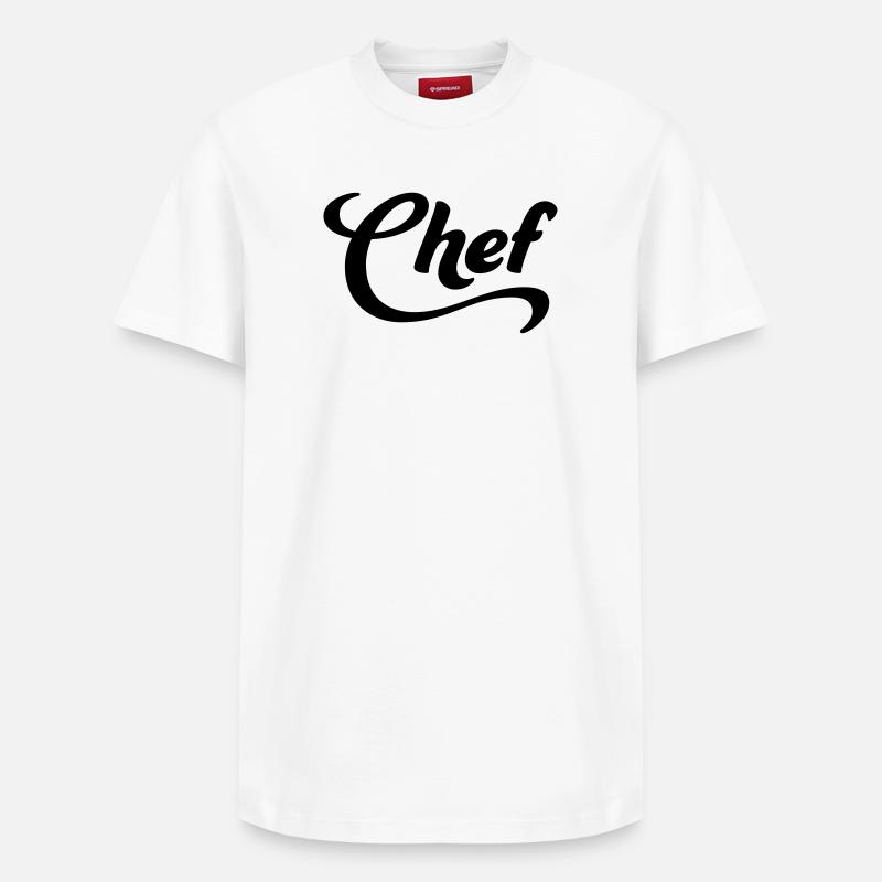 2541614 16037661 chef - T-shirt unisexe décontracté en coton Supima – de SPREAD - blanc