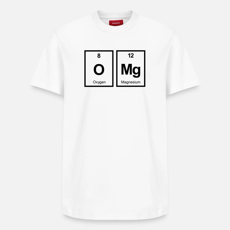 omg - Relaxed Unisex Supima Cotton T-Shirt – von SPREAD - Weiß