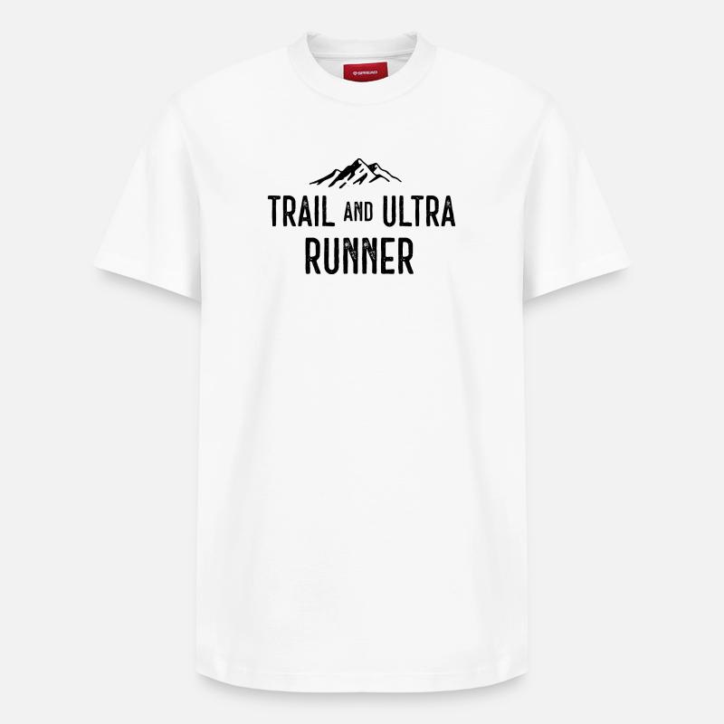 Trail et Ultra Runner - T-shirt unisexe décontracté en coton Supima – de SPREAD - blanc