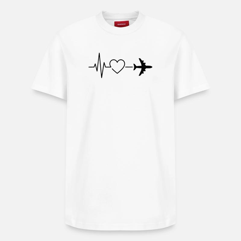 Reise - Relaxed Unisex Supima Cotton T-Shirt – von SPREAD - Weiß