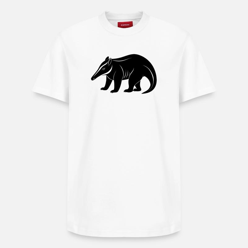 Fourmilier géant - T-shirt unisexe décontracté en coton Supima – de SPREAD - blanc