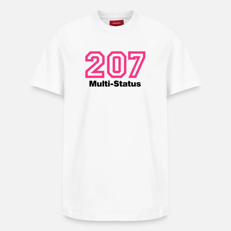 Error 207 Multi-Status - Relaxed Unisex Supima Cotton T-Shirt – von SPREAD - Weiß