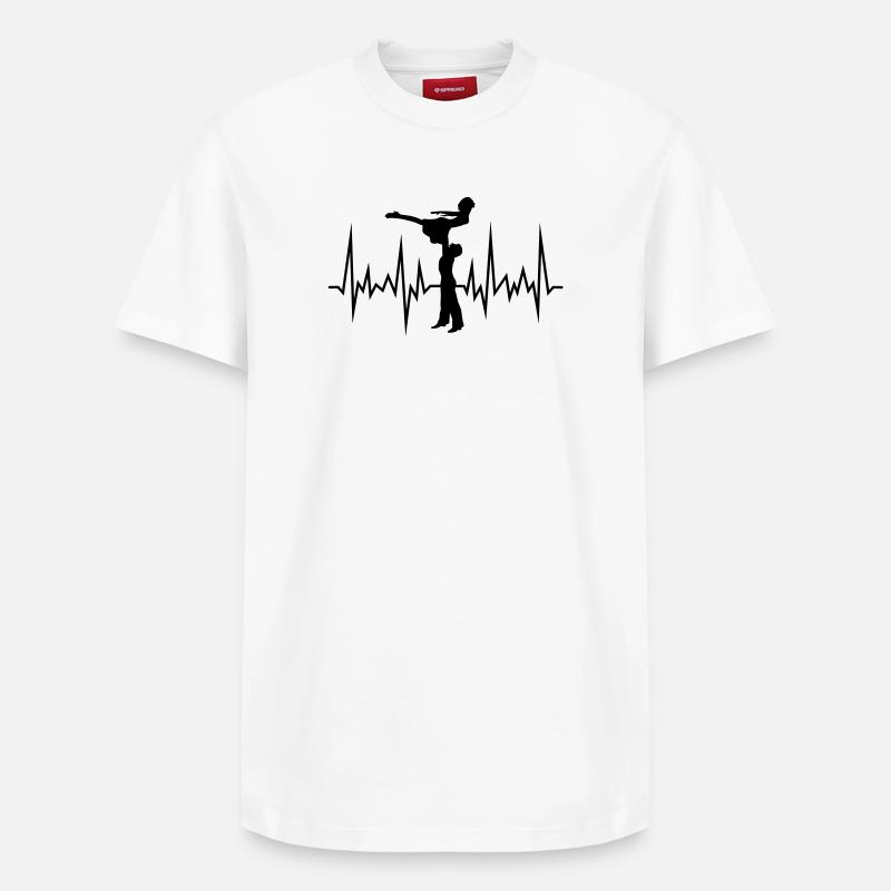 wave-dancing - Relaxed Unisex Supima Cotton T-Shirt – von SPREAD - Weiß