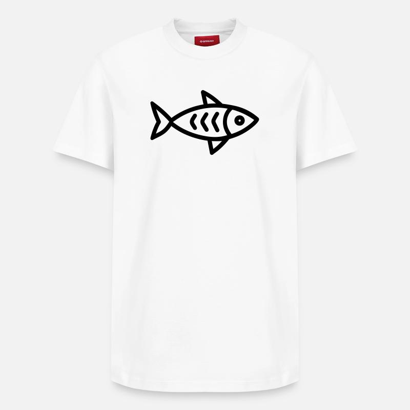 Hering - Relaxed Unisex Supima Cotton T-Shirt – von SPREAD - Weiß