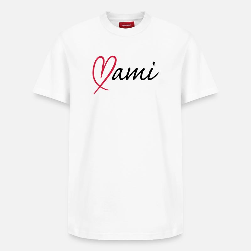 Mami Herz - Relaxed Unisex Supima Cotton T-Shirt – von SPREAD - Weiß
